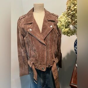 BLANKNYC Suede Motorcycle Jacket, size L